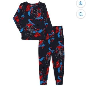 Spiderman Toddler Unisex Long Sleeve Top and Pants, 2-Piece Pajama Set, Size 2T